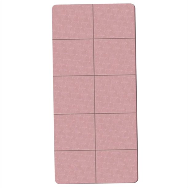 Esterilla de Yoga Plegable, Plegable para Ejercicios Físicos Viaje, Antideslizante Doble Cara Yoga, Pilates y Entrenamientos en el Suelo, Rosa