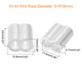 thumbnail image 2 of 20 Pack Aluminum Crimping Loop Sleeve for 3/16" Diameter Wire Rope, Double Ferrule Aluminum Wire Rope Sleeve, 2 of 6
