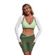 thumbnail image 3 of TaTaai Women's Sporty Two Piece Swimsuit, Solid Color Tangini with High Cut and Full Coverage, Perfect for Summer and Vacation Wear Gift, 3 of 9