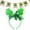 B, variant on LSLJS Headband-Patrick's Day Green Shamrock Clover Hats Headbands Leprechaun Headpieces Headbands for Women Festival