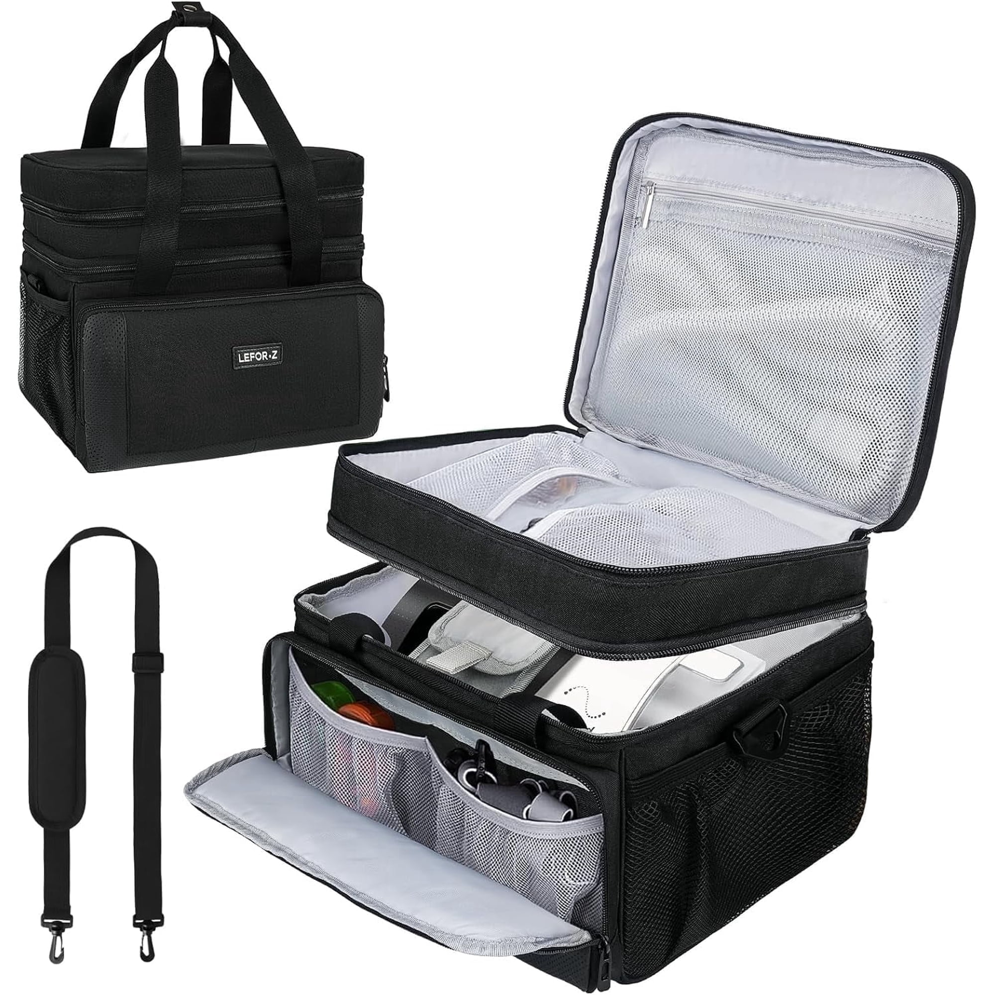 Portable CPAP Machine Travel Storage Bag Compatible with ResMed AirSense 11/10 Elite, AirStart 10, Philips Dreamstation and 3B Medical Luna G3 for Machine & Accessories