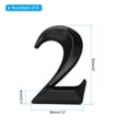 thumbnail image 2 of Números de casa 3D Uxcell para buzones 0-9 para exteriores, 10 piezas, negro, 2 of 7