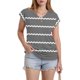 thumbnail image 5 of Eres Más Que una Camisa de Puntuación de Prueba Sexy de Manga Corta Lentejuelas Suelta Camisa de Blusa con Cuello en V, Poliéster, 5 of 8