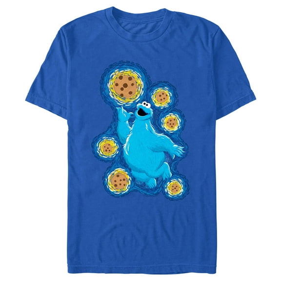 Men's Sesame Street Starry Night Cookie Monster Graphic T-Shirt