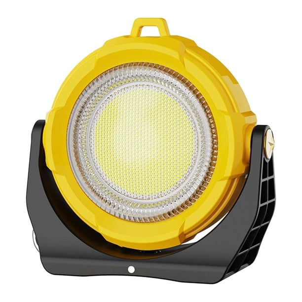 Luz de Trabajo Portátil, Luz de Emergencia, Alto Brillo, Ligera, Versátil, Recargable, para Mantenimiento, Uso Doméstico, Emergencia Amarillo