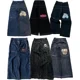 thumbnail image 2 of Pantalones vaqueros holgados con bordado de calavera Retro Para hombre y mujer, pantalones góticos de cintura alta, Y2K, Harajuku, 2024, 2 of 3