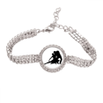 thumbnail image 1 of Sports Dancer Duet Dance Performance Tennis Chain Anklet Bracelet Diamond Jewelry, 1 of 3