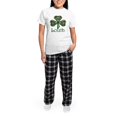 thumbnail image 5 of CafePress - Louth Shamrock Women's Light Pajamas - Women's Short Sleeve Print T-Shirt and Pants Light Cotton Pajama Set, 5 of 7