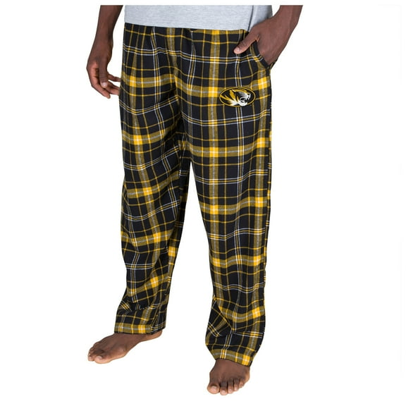 Men's Concepts Sport Black/Gold Missouri Tigers Ultimate Flannel Pants