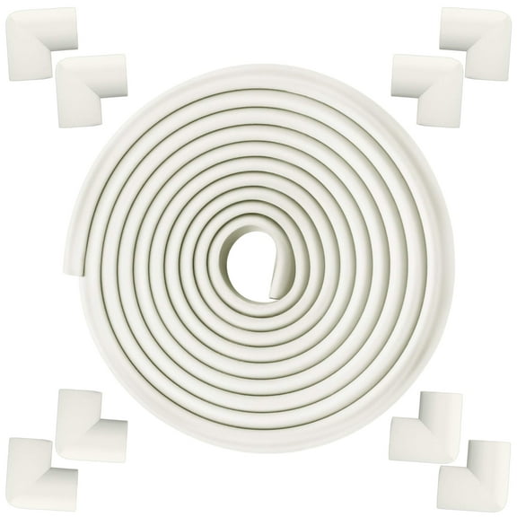 Furniture Edge and Corner Guards, Baby Proofing Edge Safety Gurards with 3M Tape, 16.4ft Table Corner Protector for Chair Desk Coffee, White
