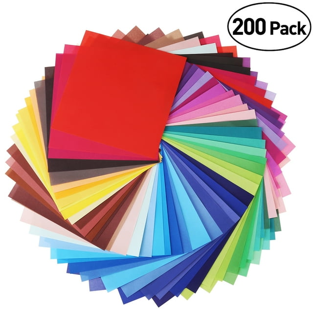 ULTNICE 200 Sheets Origami Paper for Arts and Crafts Projects 6 Inch Square Sheets Vivid Colors