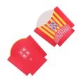 thumbnail image 3 of 100Pcs Paper Chips Box Disposable Fries Holder Portable Snack Food Box Case Snack Packaging Supplies for Home Shop (Star Pattern), 3 of 8