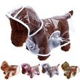 thumbnail image 4 of Pet Raincoat Dog Rain Poncho With Hat Small And Medium Dog Clothes Outdoor Rainproof Rain Gear Transparent Simple Style Easy To Put On And Take Off, 4 of 6