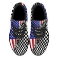 thumbnail image 2 of American flag black white semaphore Shoes Sneakers for Women Men Black Size 7.5, 2 of 7