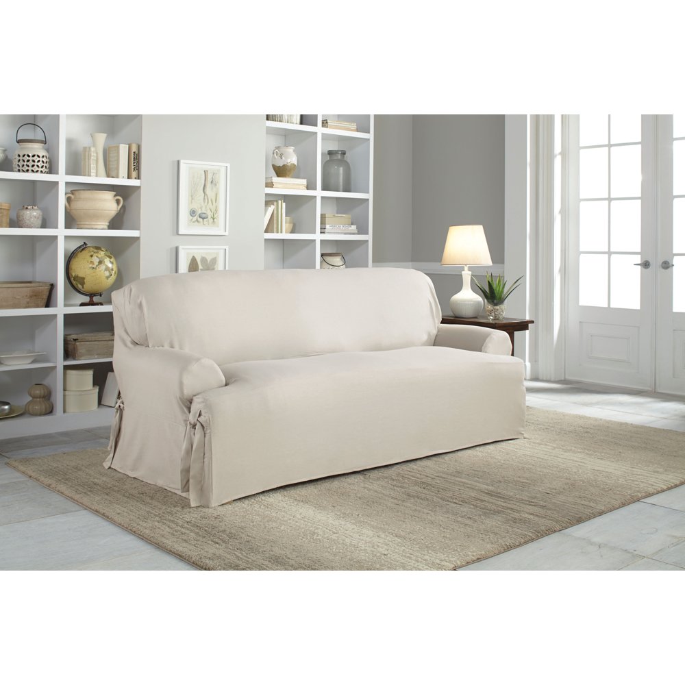 Serta 100 Cotton Duck RelaxedFit Furniture Slipcovers, Box Cushion
