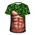 thumbnail image 4 of Jinhomg Mens Novelty Holiday T-Shirt 2025 Trendy St Patricks Day Graphic Tees Big and Tall Comfy Short Sleeve Crew Neck Tops Party Wear Green L, 4 of 5