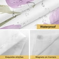 thumbnail image 4 of Spring Flowers No Hooks Shower Curtain with Snap-in Liner Purple Tulip Flower Shower Curtains for Bathroom, Waterproof, Easy Install, Washable 48"x72", 4 of 9