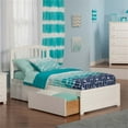 thumbnail image 2 of Leo & Lacey Lit Plateforme en Bois Richmond Simple TG avec Tiroirs de Rangement, Blanc, 2 of 3