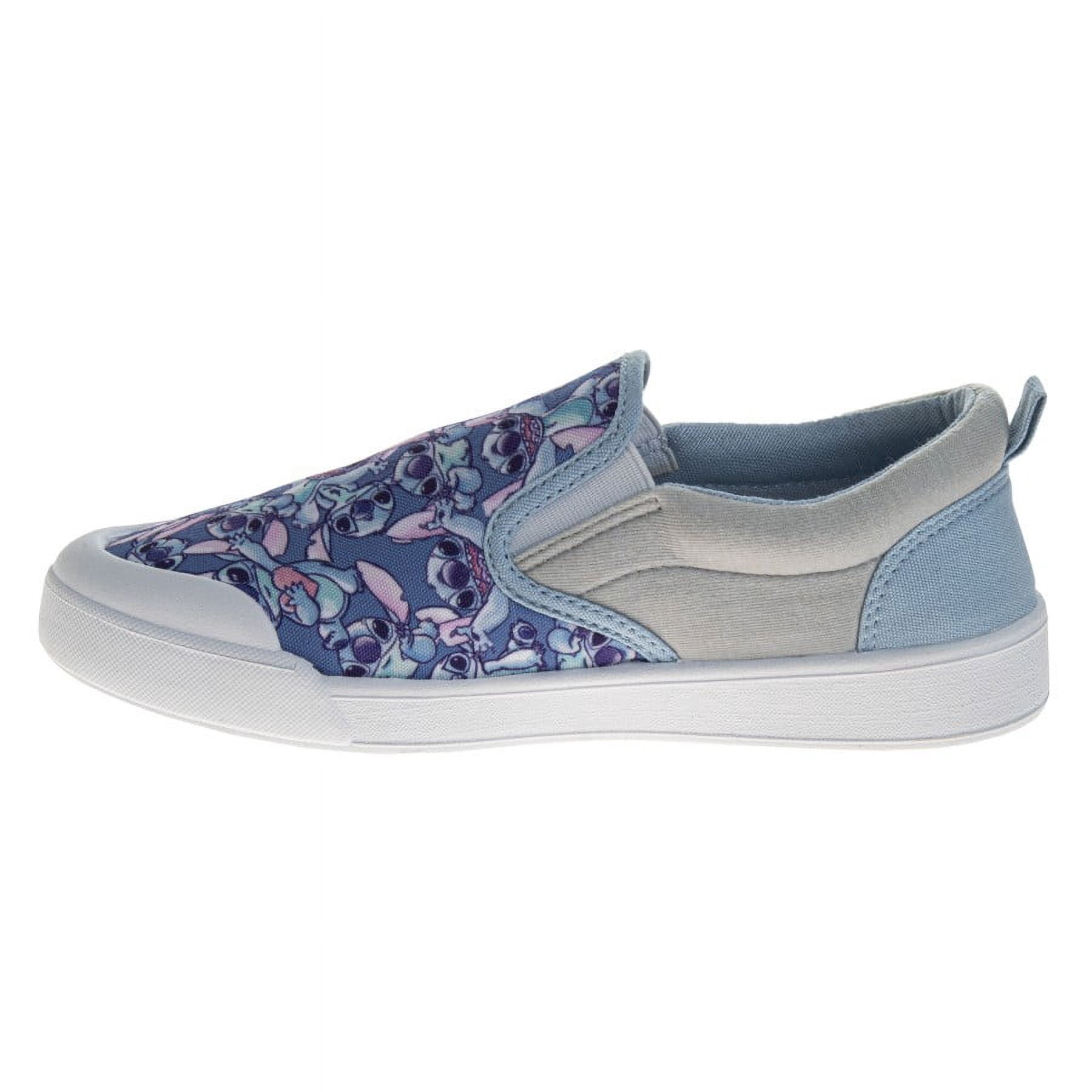 Stitch Women's Slip On Canvas Sneakers Blue, Size: 6