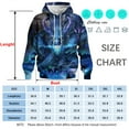 thumbnail image 5 of QTAGTESS Novelty Men's Chinese Dragon Graphic Hoodie Anime Mythical Beast Sweatshirts Gothic Fantasy Creature Pullover, 5 of 8