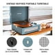 thumbnail image 2 of Crosley CR8017B-WB Voyager Vintage Tocadiscos de vinilo portátil con entrada/salida Bluetooth y altavoces integrados, azul lavado, 2 of 5