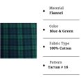 thumbnail image 2 of FabricLA Flannel Fabric by The Yard | 60" inches Wide Flannel Fabric | 100% Cotton Flannel Fabric for Baby Blanket, PJ, Shirt, Cloth Flannel Craft Fabric - Blue & Green Fabric 10 Yard Pre Cut, 2 of 9