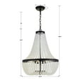 thumbnail image 2 of 608-MK Crystorama Lighting Rylee - Six Light Chandelier in Classic Style - 18.75 Inches Wide by 23.5 Inches High-Matte Black Finish    -Traditional, 2 of 9
