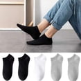 thumbnail image 4 of TELOLY 6Pairs Ankle Socks Men,All-Season Wear Athletic Socks,Unisex Design Mens No Show Socks,Combination1, 4 of 7