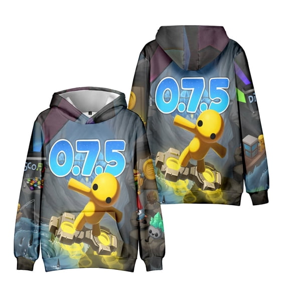 Boys Wobbly Life 3D Figure Sweatshirt Wobbly Life Hoodies,Fashionable Casual Youth Hooded Sweatshirts