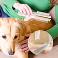 thumbnail image 1 of Fiudx Decoraciones navideñas para interiores Peine para peluquero de mascotas, aguja para quitar el pelo, peine para quitar el pelo flotante, artefacto de nudo abierto, rascador de pelo de perro, 1 of 6