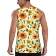 thumbnail image 3 of Haiem Sunflowers And Butterflies Men Workout Tank Top Gym Bodybuilding Sleeveless Muscle T Shirts Athletic Tank Breathable Workout Shirt-, 3 of 9
