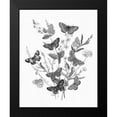 thumbnail image 2 of Wild Apple Portfolio 20x24 Black Modern Framed Museum Art Print Titled - Butterfly Bouquet I Linen BW I, 2 of 5