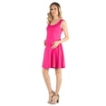 thumbnail image 6 of Maternity Sleeveless Scoop Neck Mini Dress, 6 of 9
