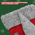 thumbnail image 3 of MoNiBloom 4 pack 3D Christmas Stockings with Whimsical 3D Santa Characters, Classic Red and Grey Fireplace Hanging for Family Holiday Xmas Party Decorations, 3 of 9