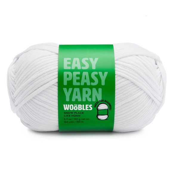 Harn The Woobles Easy Peasy Worsted Medium #4, algodón y nailon