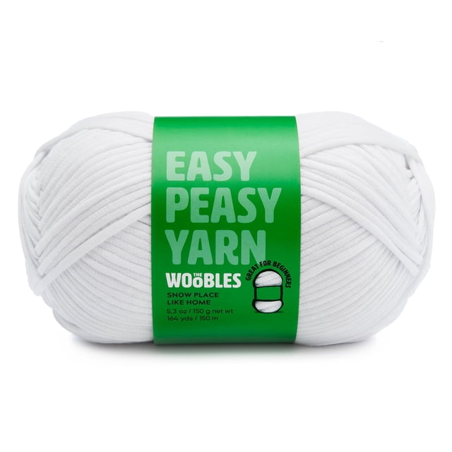 Harn The Woobles Easy Peasy Worsted Medium #4, algodón y nailon