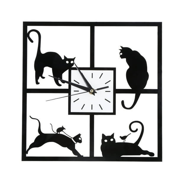 Reloj de pared silencioso moderno sin tictac, marco de aluminio plateado, cubierta de vidrio, decorativo para dormitorio