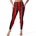 thumbnail image 2 of Pantalons de Yoga Rayés Rouges et Blancs Leggings Imprimés Rayés Sexy Taille Haute Rétro Collants de Sport Séchage Rapide pour Gym, 2 of 5