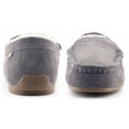 thumbnail image 3 of Parfeying Men's Indoor Outdoor Sheepskin Moccasins Slippers Memory Foam Driving Style Shoes, 3 of 8