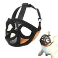thumbnail image 1 of Short Snout Dog Muzzle Bulldog Muzzle Drinkable Adjustable Breathable Mesh for Training Biting Barking, 1 of 8