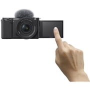 Sony ZV-E10 Mirrorless Camera with 16-50mm II and 18-105mm Lenses, Black, 64GB Card, Color Filter Kit and Filter Kit
