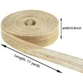 thumbnail image 3 of 5 Rolls Natural Jute Burlap Fabric Ribbon for Wedding Events Party and Home Decor, 11 Yards Each Roll, 0.8 Inch Wide, 3 of 7