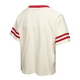 thumbnail image 5 of Women's Mitchell & Ness Cream Alabama Crimson Tide Cropped Ringer T-Shirt, 5 of 7