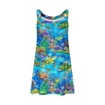 thumbnail image 3 of Nuoqisi Beach Ocean Seahorse Women's Dress Suspender Sleeveless Sundress Midi Dresses for Beach Casual Summer, 3 of 5