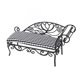 thumbnail image 5 of Cama De Casa De Muñecas En Miniatura 1: 12 Muebles De Casa De Muñecas De Hierro Sofá Cama De Casa De Muñecas En Miniatura De Hierro Para Casa De Muñecas, 5 of 7