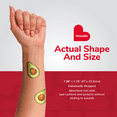 thumbnail image 4 of BioSwiss Bandages, Avocado Shaped Self Adhesive Bandages, Latex Free Sterile Wound Care, Fun First Aid Kit Supplies for Kids and Adults, 50 Count, 4 of 7