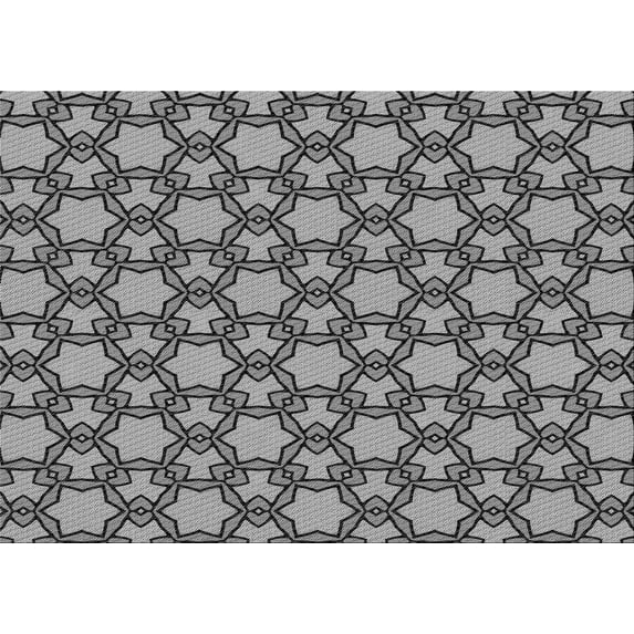 Ahgly Company Machine Washable Indoor Rectangle Transitional Dark Gray Area Rugs, 7' x 9'