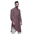 thumbnail image 3 of Atasi Mandarin Collar Printed Rayon Traditional Kurta For Men Casual Shirt, 3 of 6