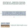 thumbnail image 5 of SIXHOME Runner Rugs 2x10 Area Rugs Washable Oriental Carpet Traditional Bedroom Room Throw Rug Rubber Back Vintage Distressed Neutral Hallway Kitchen Bathroom Rug Blue, 5 of 5