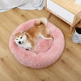 thumbnail image 2 of Dabei Long Plush Dog Bed Cushion Pet Round Bed Puppy Kennel Soft Fluffy Comfortable Pet Donut Bed Sofa, 2 of 10